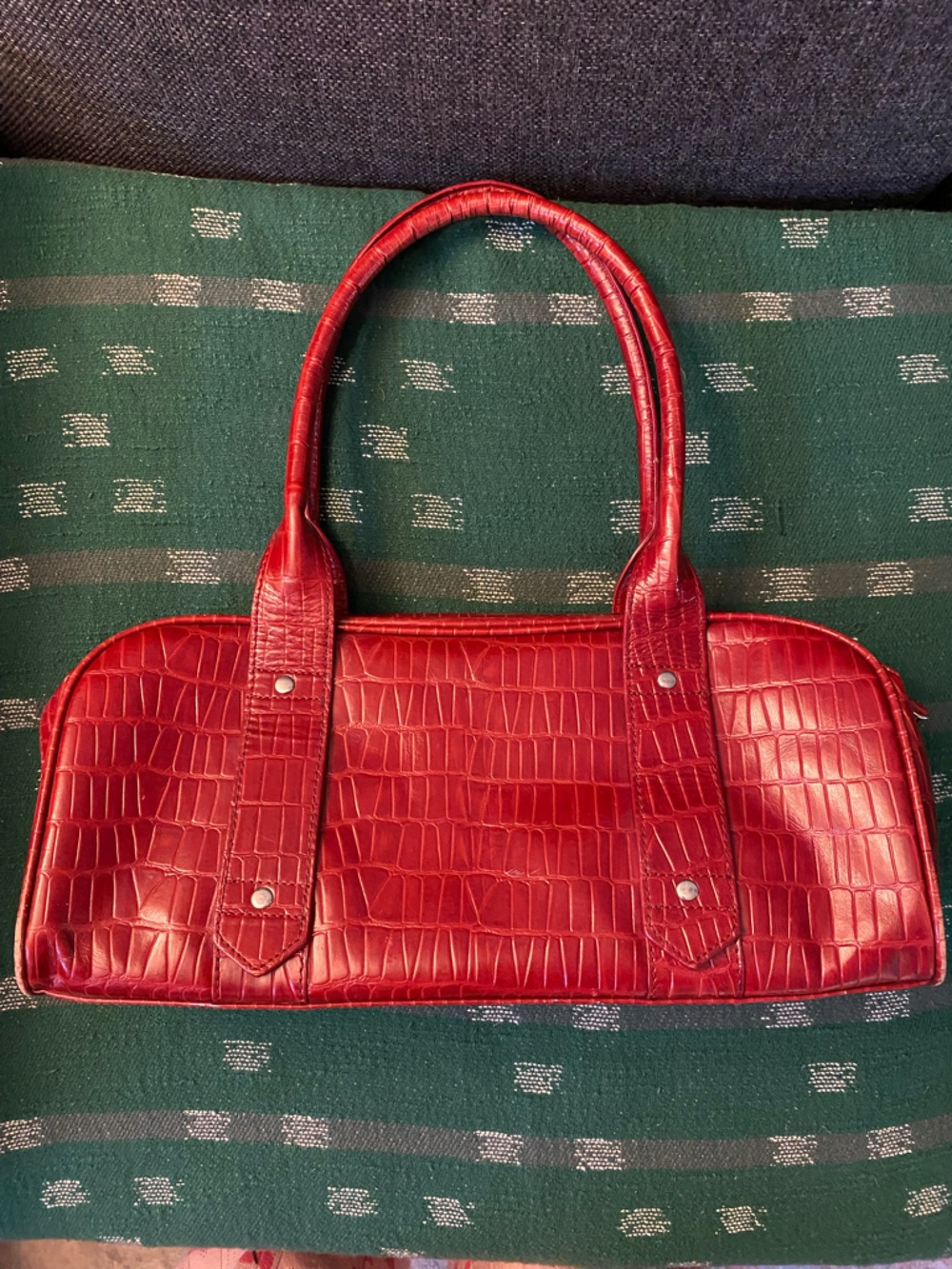 Kenneth Cole red leather shoulder bag